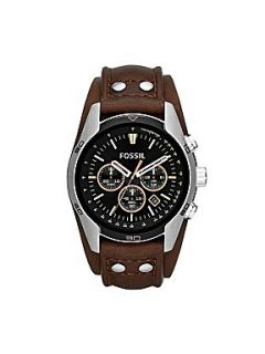 Fossil CH2891 Coachman Brown Leather Mens Watch