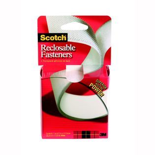 Scotch  Reclosable Fasteners White 1 in. x 48 in. 1 set/pack