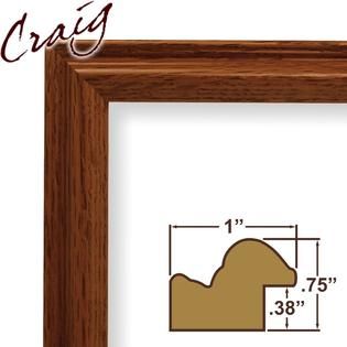Craig Frames Inc  24 x 36 Brown Wood Grain Finish 1 Inch Wide