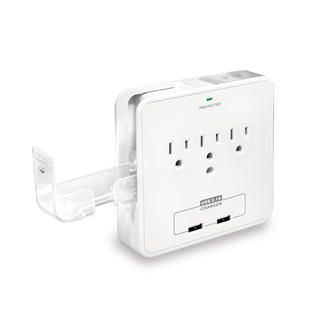 NUGIANT  NSS17 Wall Tap Surge Protector with USB Charger and Cradles