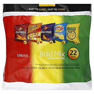 Frito Lay Bold Mix, 22 packages [21 oz (1 lb 5 oz) 595.3 g]   Food