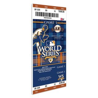 San Fransisco Giants 2010 World Series Replica Ticket & Patch Frame