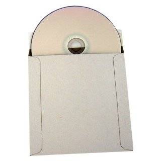 Inch White Cardboard CD / DVD Mailers With Flap & Seal, 100 Pack