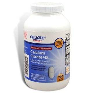  Equate   Calcium Citrate + D 630 mg, 120 Caplets (Compare 