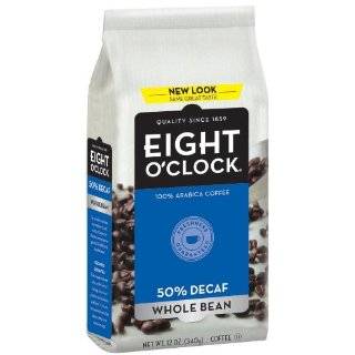 Eight OClock Coffee 50% Decaf Whole Bean Coffee, 36 Ounce  