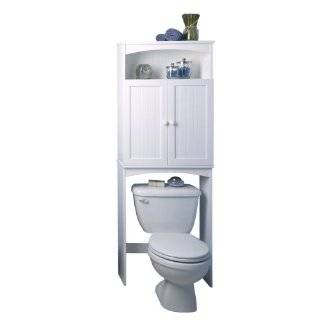   9107W Country Cottage Etagere Over the Toilet Shelving System, White