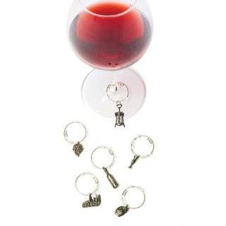 True Fabrications BBQ Wine Glass Charm True Fabrications Wine Glass 