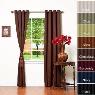   Thermal Insulated Blackout Curtain 84 Length 1 Pair CHOCOLATE   GT