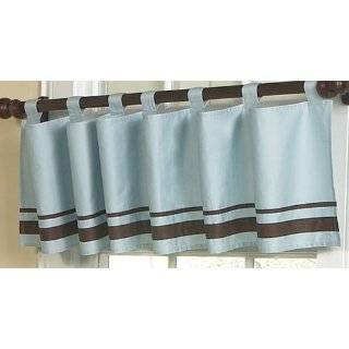 Blue and Brown Hotel Window Valance by JoJo Designs