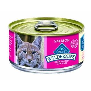 Blue Buffalo Wilderness Grain Free Canned Cat Food, Salmon Recipe 