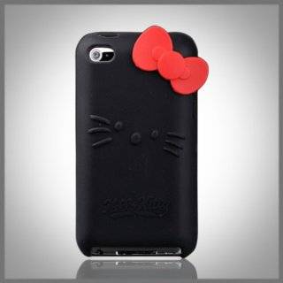 Kitty Black Silicone w bow (bow color may vary) Flexa silicone case 