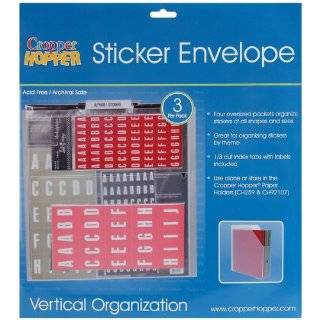   Cropper Hopper Sticker Envelope, 3 Pack, Frost, 12 Inch by 12 Inch