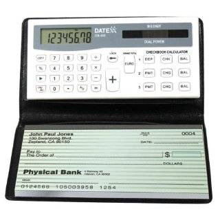 Royal Machines CBC2000 Checkbook Calculator with Designer style Wallet 