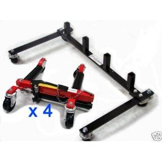 Set of 4   Hydraulic Vehicle Dollies Wheel Jack Body Shop for Tires up 