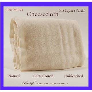 Basiloff Cheesecloth 4.8 Sq Yds Chef Grade Fine Mesh Unbleached 100% 
