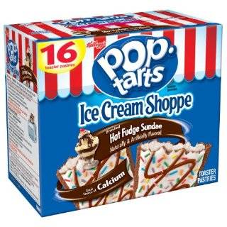 Pop Tarts, Frosted Hot Fudge Sundae, 16 Count Tarts (Pack of 8)