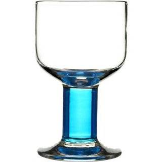  Unique Wine Glasses, Blue Ribbon (Set of 6) Kitchen 