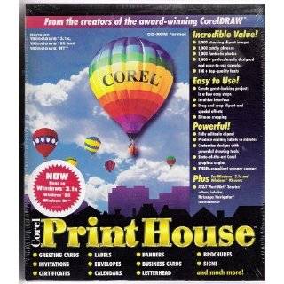  COREL PRINT HOUSE MAGIC Software