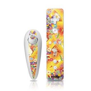 Wall Flower Design Nintendo Wii Nunchuk + Remote Controller Protector 