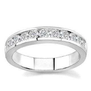 10k White Gold or Yellow Gold Channel Set Diamond Band (H/I2 I3, 3/4 