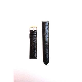  Calf Leather Watch band (flat) Black 15mm Watchband   by 