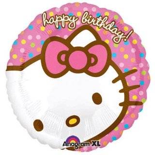Hello Kitty 18 Inch Mylar Happy Birthday Mylar Balloon