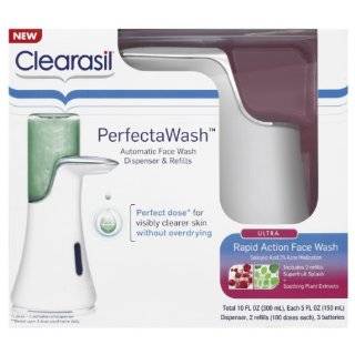 Clearasil Perfectawash Automatic Face Wash Dispenser and Refills, 10 