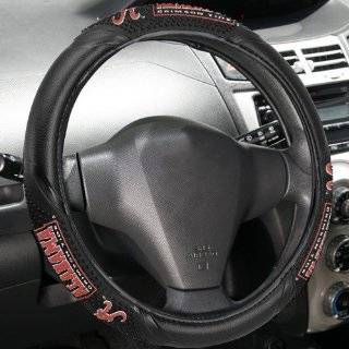 Alabama Crimson Tide Black Vinyl Massage Grip Steering Wheel Cover