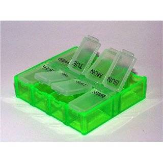 Peek a box 8 Compartments Pill Box Organizer Color Clear  Made in the 