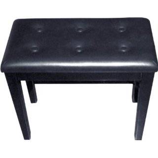 Palatino BP 090 BK Leather Padded Piano Bench, Black