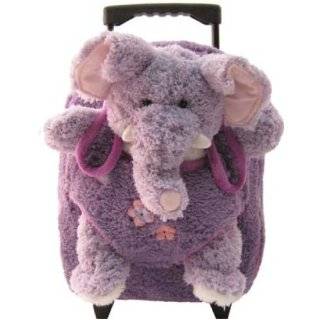  New Sweet Kids Plush Animal Elephant Rolling Backpack 