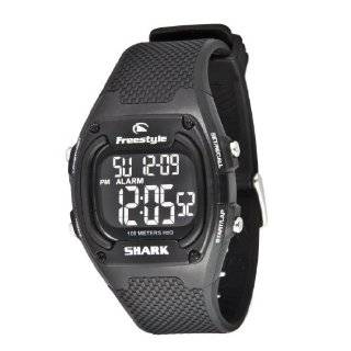   Mens FS84841 Shark Thresher Digital Black Polyurethane Watch