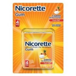  Nicorette 4 mg Gum, Fruit Chill, 160 Count Health 