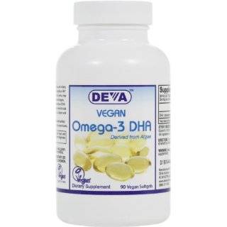 Deva Vegan Vitamins Omega 3 DHA, 90 SGEL