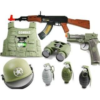 COMBO AK47 Toy Gun with Electronic Firing Sound Pistol, Magnifying 