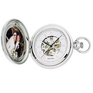   Pocket Watch Antique Design Photo Frame Engravable Wood Box PWS096009J