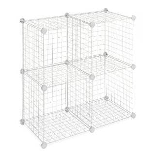 Whitmor 6071 1723 Four Storage Cubes, White