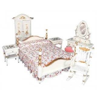 Dollhouse Miniature 6 Pc. Sweet Violet Bedroom Set Toys 